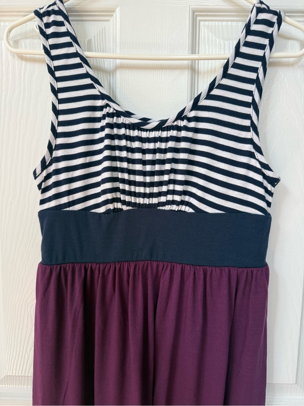 Mossimo Supply Co. Navy Striped & Plum Maxi Dress - Picture 2 of 3